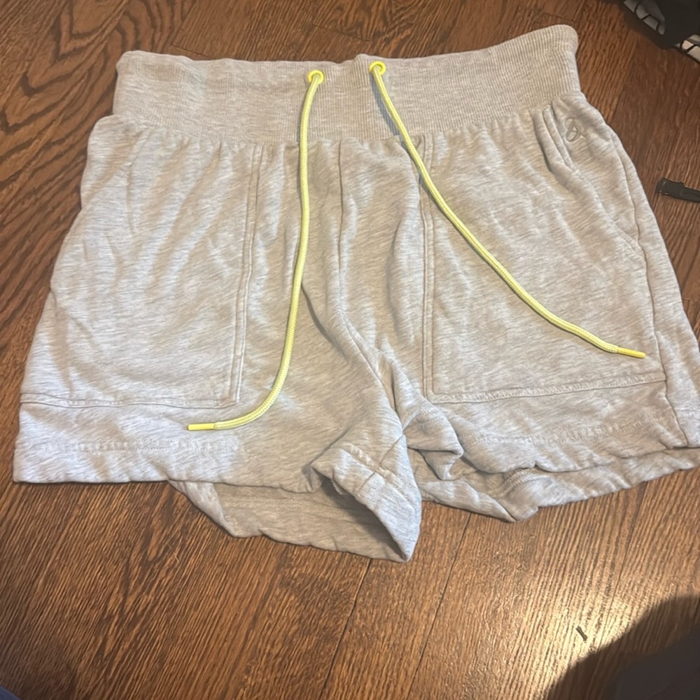Lou & Grey Gray and Yellow Athletic Shorts